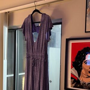 Maeve Purple Midi Dress